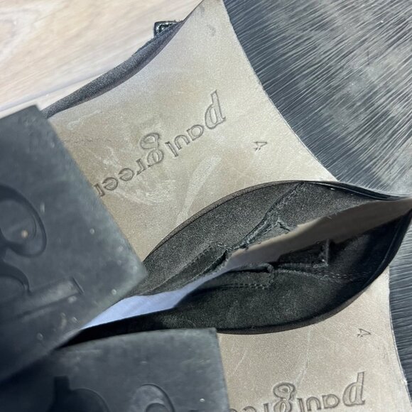 Paul Green Soho Moto Studded Triple Strap Buckle Suede Ankle Boot Booties 6.5 - Picture 10 of 11